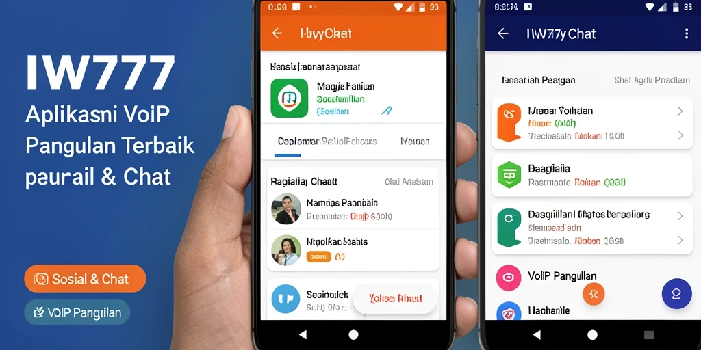 Antarmuka IW777 yang sederhana untuk VoIP Panggilan.
