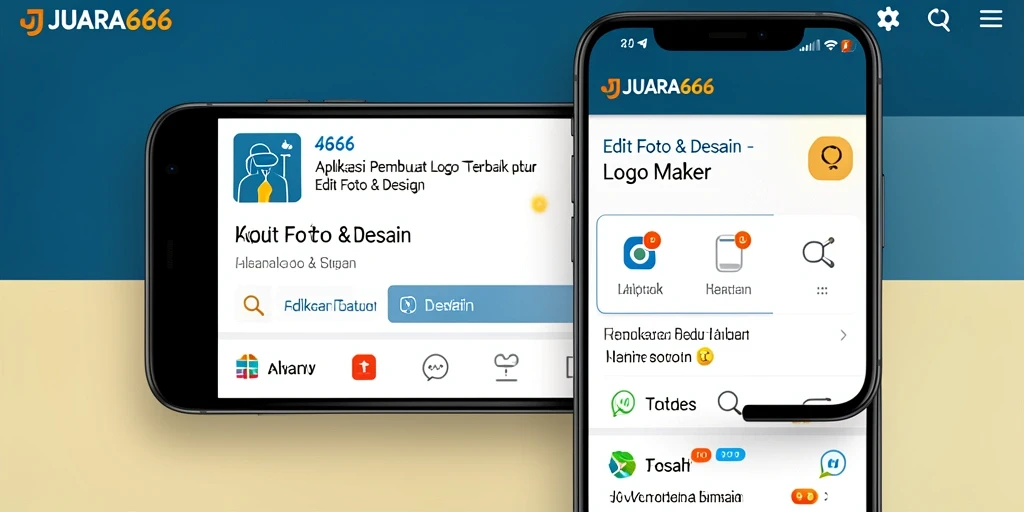 Tampilan antarmuka JUARA666 yang intuitif untuk pembuatan logo.