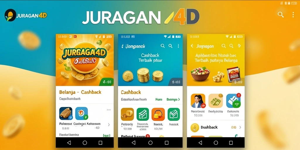 Antarmuka JURAGAN4D menampilkan informasi cashback yang jelas dan menarik.