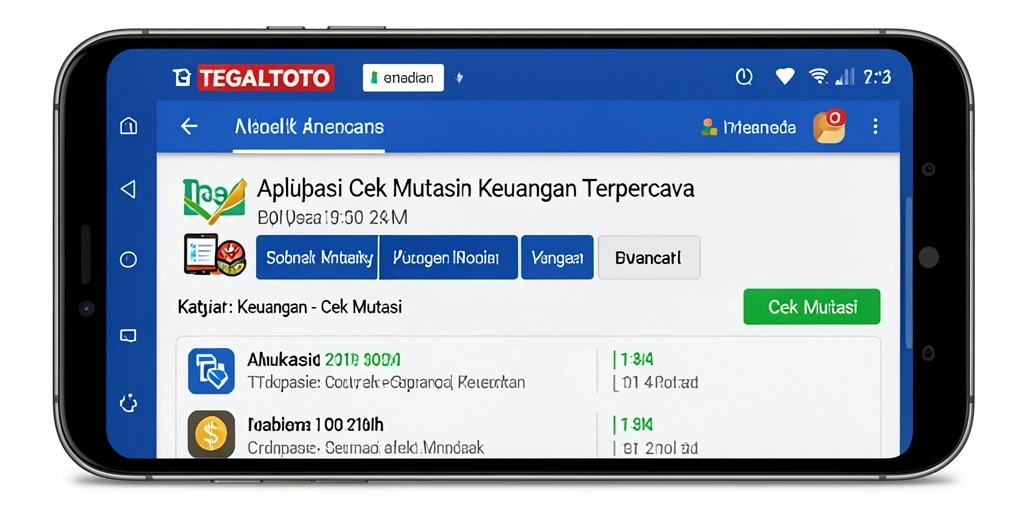Antarmuka aplikasi TEGALTOTO menampilkan laporan mutasi keuangan yang jelas dan terperinci.