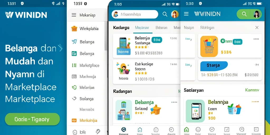 Tampilan antarmuka utama WINIDN yang sederhana dan fungsional.