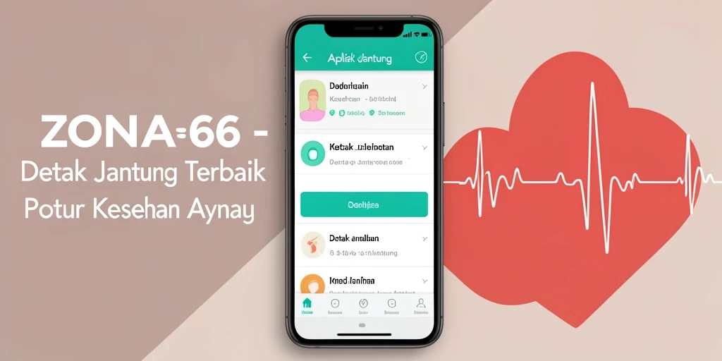 Tangkapan layar antarmuka aplikasi Detak Jantung ZONA66.